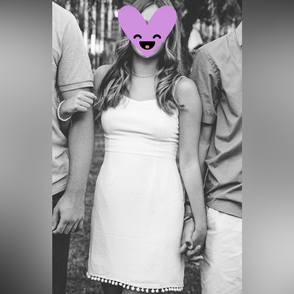 White mini dress